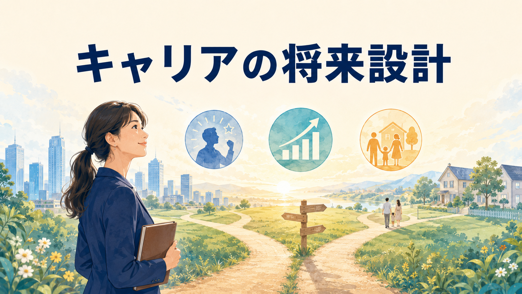 強み・市場価値・ライフプランからキャリアの将来設計を考えるアイキャッチ